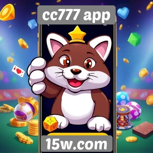 Variedade de jogos disponíveis no cc777 app